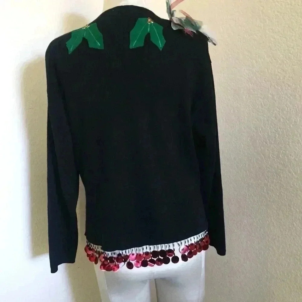 Shane Lee Inc. Ugly Christmas Santa Sequin Sweater - Picture 3 of 8